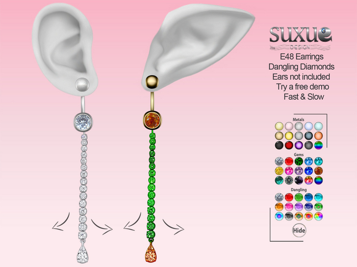 Earring Dangling Diamond