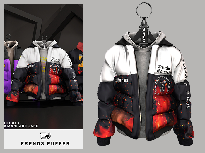 '' COURTYARD '' FRENDS PUFFER - FLAMES
