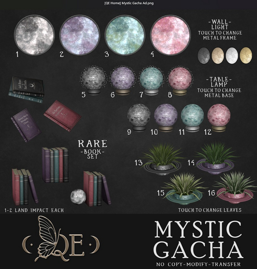 [QE Home] Mystic Book Set (Rez Me!) RARE