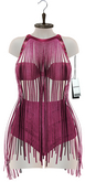 Asteria"Lucia" Fringed Top - Short Fuchsia