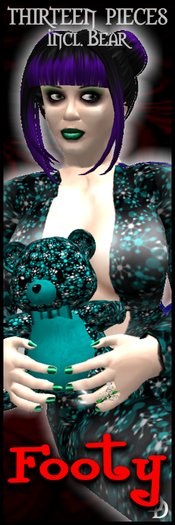 Dare Designs: Footy - Atomic - cyan
