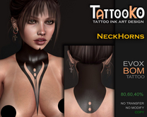 [TattooKO] Tattoo NeckHorns - Evox