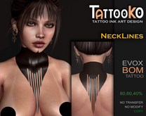[TattooKO] Tattoo NeckLines - Evox