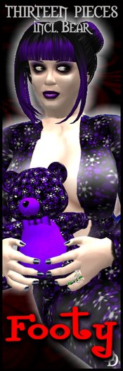 Dare Designs: Footy - Atomic - violet