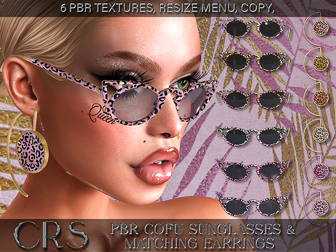 CRS PBR CORFU SUNGLASS/EARRINGS