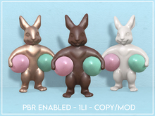 Bunny Holding Eggs Figurine