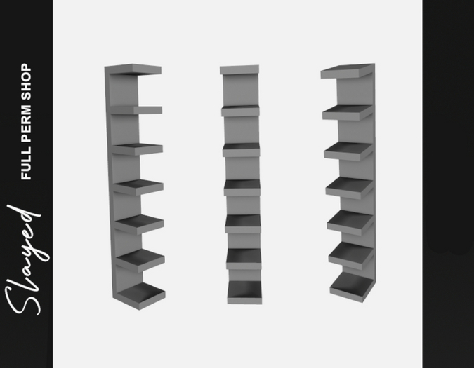 Second Life Marketplace - Slayed :: Full Perm Mesh [Verticle Shelf]