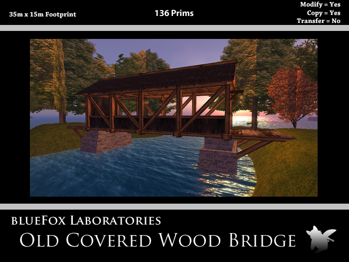 blueFox Old Covered Wood Bridge