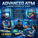 Advanced ATM Banking System LSL Script (Full Perm) – Loans, Interest, Multi-ATM Sync, Admin Controls, Secure Economy