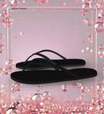 Black Flip Flop Sandals LaraX
