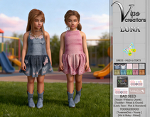 [Vips Creations] - Female Kids Clothes - [Luna]Satins-HUD - TODDLEEDOO - BAD SEED 