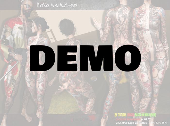 [DEMO][Slaughter Ink][2K][Irezumi] Baka mo ichi-gei [BoM]