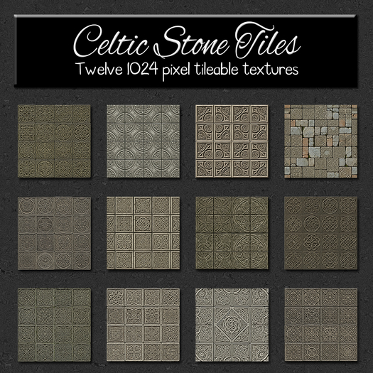 *Wallflowers* Celtic Stone Tiles