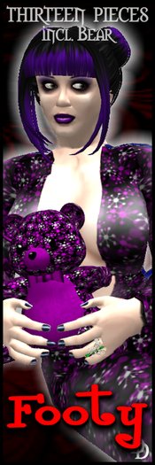 Dare Designs: Footy - Atomic - purple