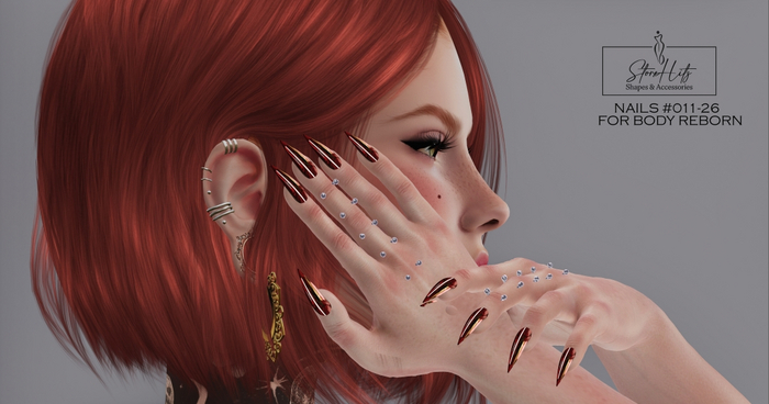 S.H- NAILS STILLETO REBORN #011-26