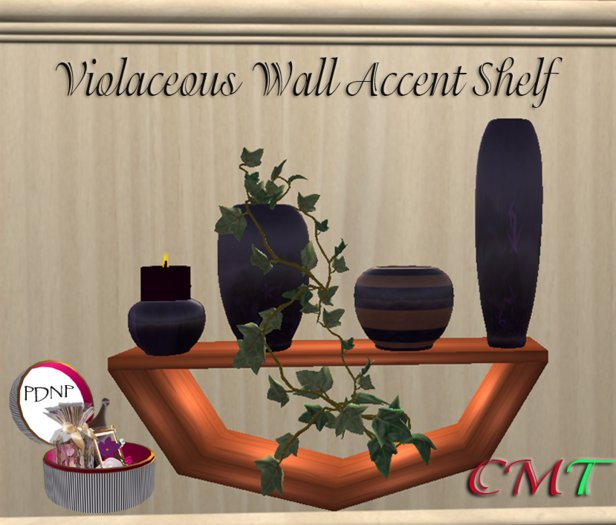 PDN:  WALL ACCENT SHELF (BOXED) RIOLACEOUS