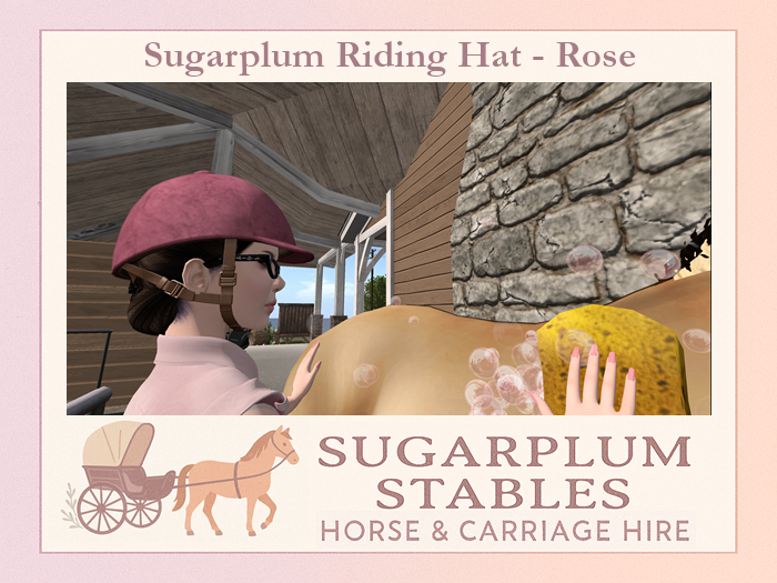 *Sugarplum Stables* Velvet Riding Hat - Rose