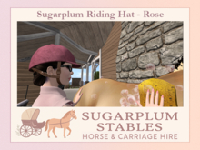 *Sugarplum Stables* Velvet Riding Hat - Rose