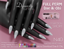 Dynasty - Nails BENTO Almond Short N40 Dae & Obj