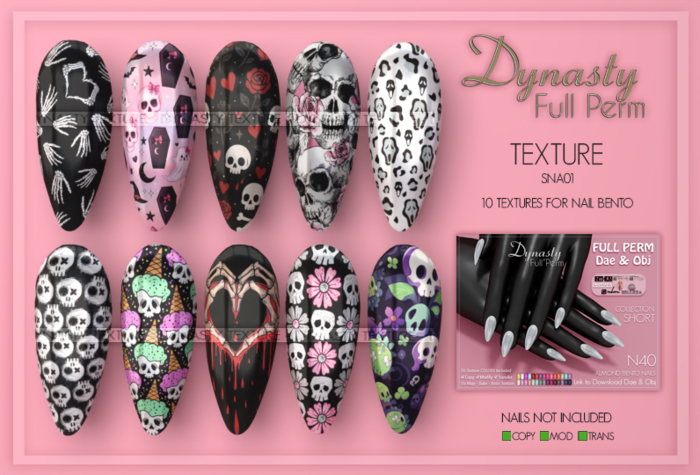 Dynasty - TEXTURES Nails BENTO N40 - SNA01