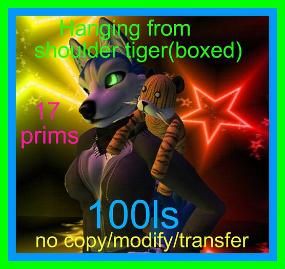 Hanging from shoulder tiger(boxed)