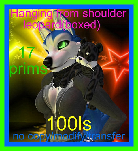 Hanging from shoulder leopard(boxed)