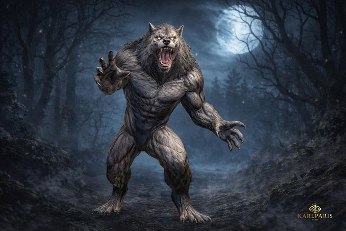 Werewolf Beast – Muscular Fantasy Creature