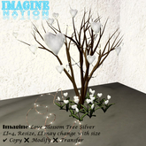 Heart Blossom Tree-Silver