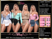 *BSASSY* AA97 BODYSUIT AND SKIRT WITH HUD
