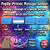 Pup Up Private Message Sender V1.1 BOX