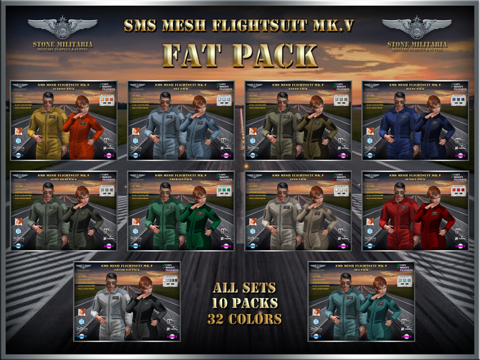 SMS Mk.V Mesh Flightsuit - FATPACK