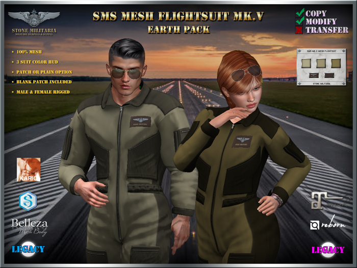SMS Mk.V Mesh Flightsuit - EARTH PACK