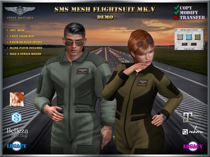 SMS Mk.V Mesh Flightsuit - DEMO