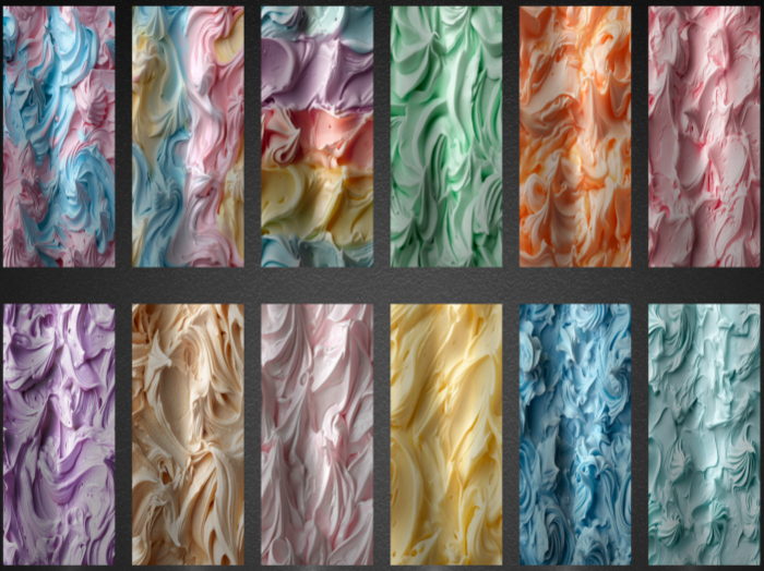 Pastel Frosting Nail Texture Hud ONLY "BOXED"