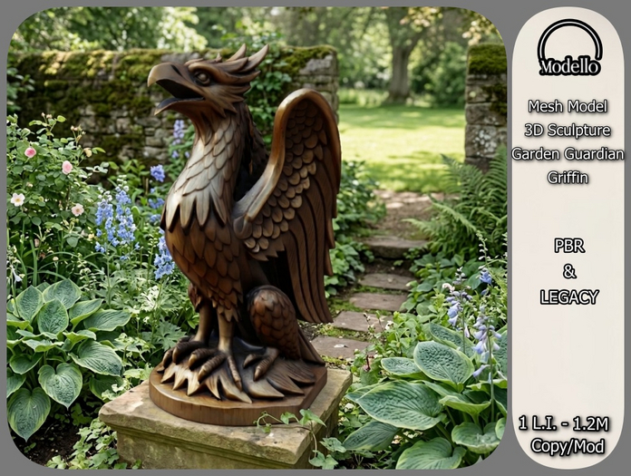 Garden Guardian - Griffin Sculpture
