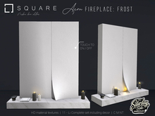 [ SQUARE ] - AEON Fireplace : FROST TSSMP