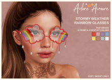 .:Adore:. Stormy Weather Glasses - Rainbow
