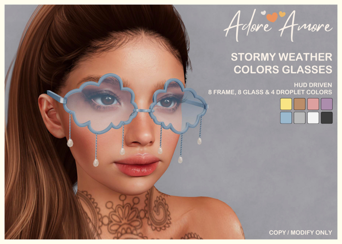 .:Adore:.  Stormy Weather Glasses - Colors