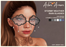 .:Adore:.  Stormy Weather Glasses - Rain