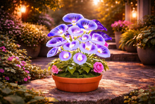 Purple Calla Lily Plant – Decorative Elegant Flower Potted Plant