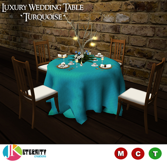 .::J&K::. Luxury Wedding Table [Turquoise]