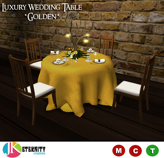 .::J&K::. Luxury Wedding Table [Golden]