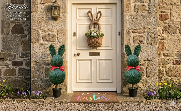<Aphrodite> Easter bunny topiary
