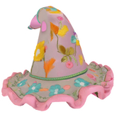 LL easter embr ruffle witch hat 709 Full Perm ruffled embroidered embroidery patchwork
