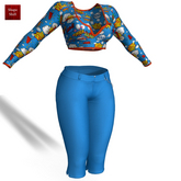 Cartoons Capri Pants Outfit Reborn