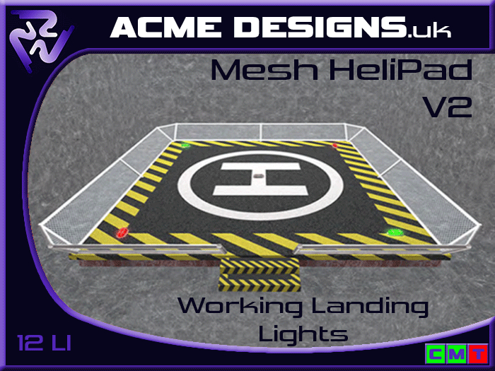 Helipad V2 (with landing lights)