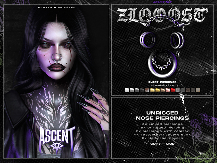 ASCENT - Zlost' Piercings