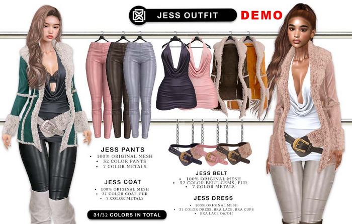 Addams // Jess Outfit // MEGAPACK DEMO