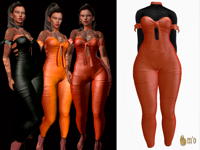 [m'o] Angel Jumpsuit ORANGE (Boxed)