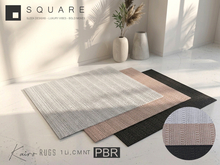 [ SQUARE ] - KAIRO Rugs PBR ( Pack of 3 )